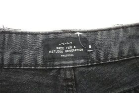 Factorie black denim shorts - 8 - 0