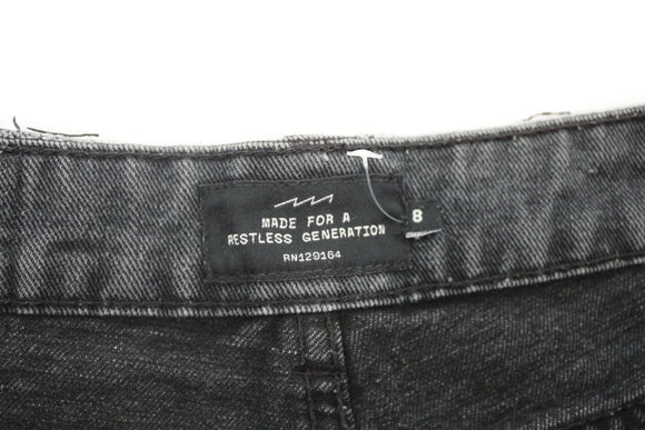 Factorie black denim shorts - 8
