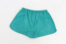 Blue genuine leather shorts - S-3