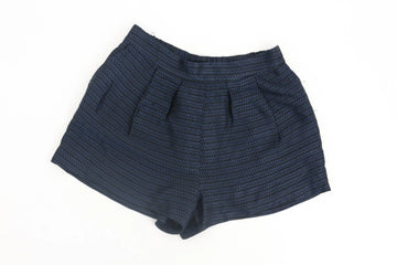 Zara Blue & Black Satin Shorts | Size S | Pre-Loved