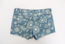 RE Denim shorts with boho patterns - 34-3