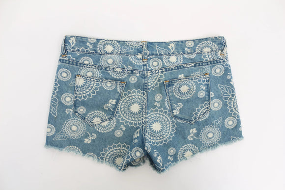RE Denim shorts with boho patterns - 34