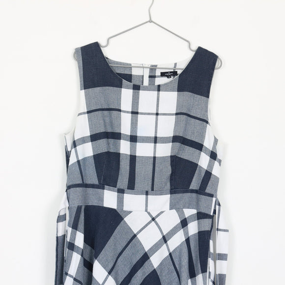 Daniel Hechter Plaid Linen Dress | Thrift Find – Size 38