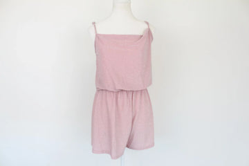 Zaful Pink Glitter Embellished Playsuit | Size 8 | Brand New