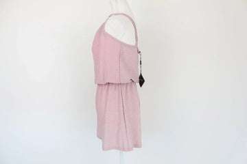 Zaful Pink Glitter Embellished Playsuit | Size 8 | Brand New - 0