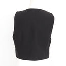 Zara Black Cropped Waistcoat (M)-3