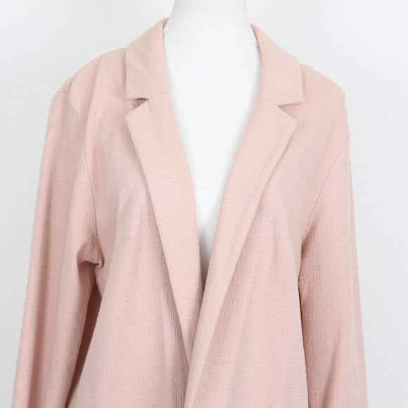 H&M pink knit blazer - L