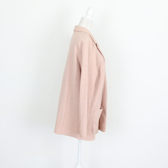 H&M pink knit blazer - L