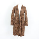 Zara Leopard Print Longline Coat – Size S-1
