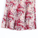 Pink & Red Abstract Floral Flared Midi Skirt – Size 34-2