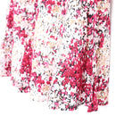 Pink & Red Abstract Floral Flared Midi Skirt – Size 34-3