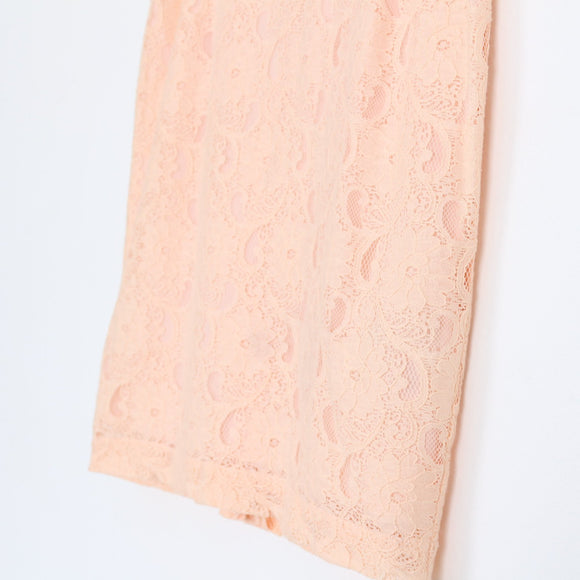 H&M Peach Lace Pencil Skirt – Size 10