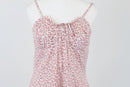 Pink floral mini dress - M-2