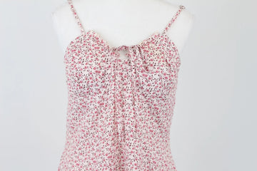 Pink Floral Mini Dress | Size M | Pre-Loved - 0
