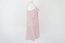 Pink floral mini dress - M-3