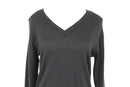 Country Road merino wool v-neck jersey - black - XS-2