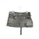 Camo Cargo Mini Skirt with Belt – Size 36-3