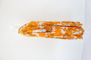 Orange floral tiered summer dress - M-3