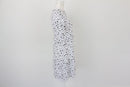 White and black polka dot summer dress - S-3