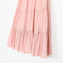 Blush Pink Tiered Ruffle Maxi Skirt – Size S-2
