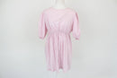 Babydoll pin dress with tie-up detail at the back - M-1