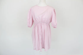 Babydoll pin dress with tie-up detail at the back - M