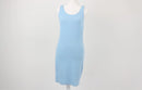Country Road baby blue ribbed bodycon dress - XS-1