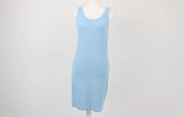 Country Road Baby Blue Ribbed Bodycon Dress | Size XS | Pre-Loved