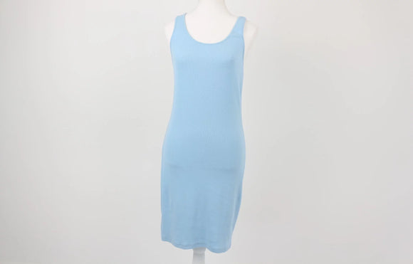 Country Road baby blue ribbed bodycon dress - XS