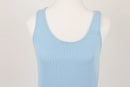 Country Road baby blue ribbed bodycon dress - XS-3