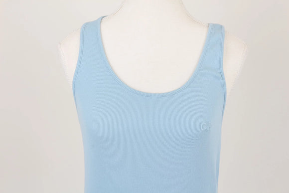 Country Road baby blue ribbed bodycon dress - XS