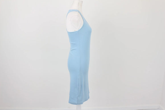 Country Road baby blue ribbed bodycon dress - XS