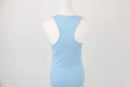 Country Road baby blue ribbed bodycon dress - XS-5