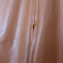 Camel Faux Leather Bodycon Midi Skirt – Size L-2