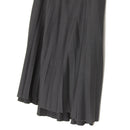 Black Flowy Pleated Midi Skirt with Elasticated Waist – Size S-2