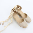 Woolworths Cream Lace-Up Ribbon Tie Espadrilles – Size 7-2