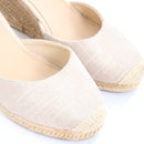 Woolworths Cream Lace-Up Ribbon Tie Espadrilles – Size 7-3