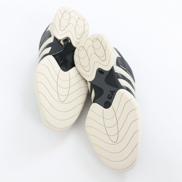 Adidas Y-3 Yohji Yamamoto Regu Black Leather Sneakers – Size 8