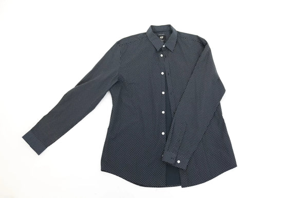 H&M slim fit polka dot shirt - L