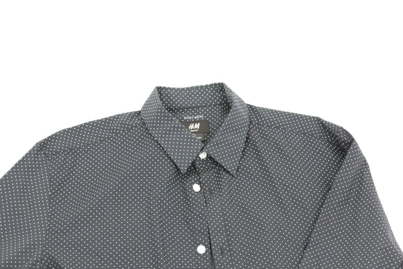 H&M slim fit polka dot shirt - L