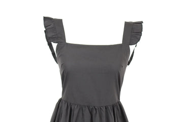 Black Ruffle-Sleeve Mini Dress | Size S | Brand New - 0