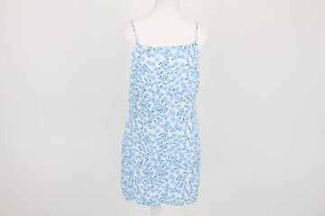 Cotton On White & Blue Floral Mini Dress | Size M | Pre-Loved