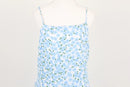 Cotton on white with blue floral mini dress - M-2