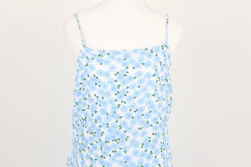 Cotton On White & Blue Floral Mini Dress | Size M | Pre-Loved - 0