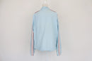 Baby blue with red and white stripes sports jacket - XL-3