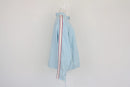 Baby blue with red and white stripes sports jacket - XL-4