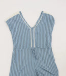 Old Khaki blue striped jumpsuit - 12-1