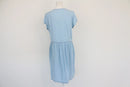 Old Khaki lightweight faded demin dress with embroidery details - 12-3