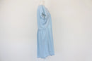 Old Khaki lightweight faded demin dress with embroidery details - 12-4