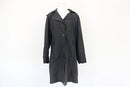 Black soft touch trench coat - no belt - 14-1